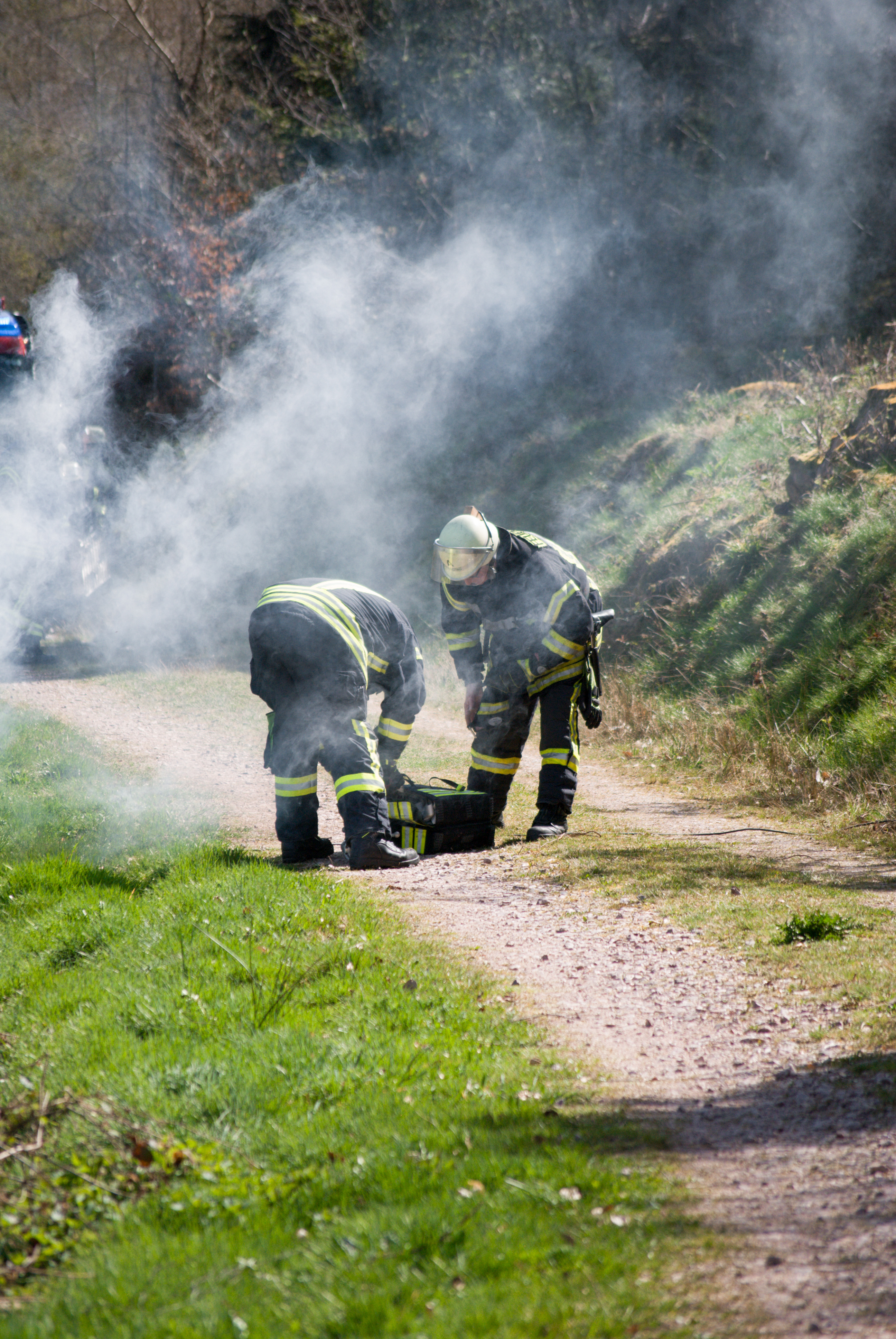 Gemeinsame Waldbrandübung in Tennenbronn